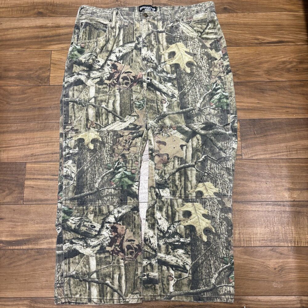 Mossy Oak Breakup Infinity Camo Wide Leg Jeans Mens Size 38x30 Hunting